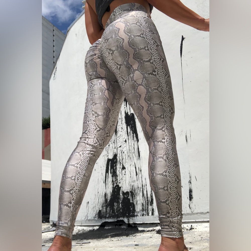 Abs2b High Waisted Compression Python Leggings - image 2